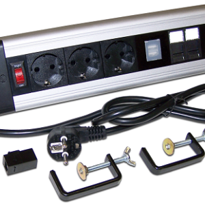 Блок розеток Lanmaster LAN-WA-DC/3G+2UC+2C6