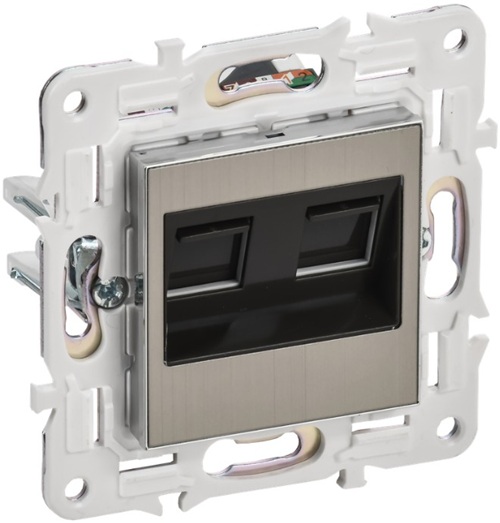 Розетка компьютерная IEK SK-K20-1-K50