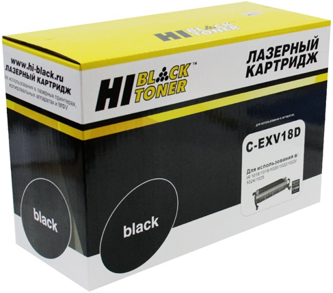 Тонер-картридж Hi-Black HB-C-EXV18D Черный