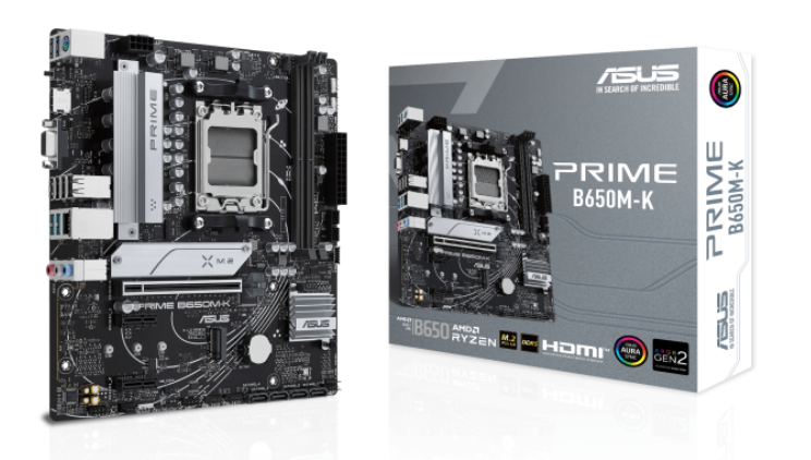 Материнская плата ASUS PRIME B650M-K, AM5, AMD B650, mATX