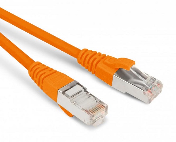 Кабель патч-корд Hyperline PC-LPM-SFTP-RJ45-RJ45-C6-1M-LSZH-OR