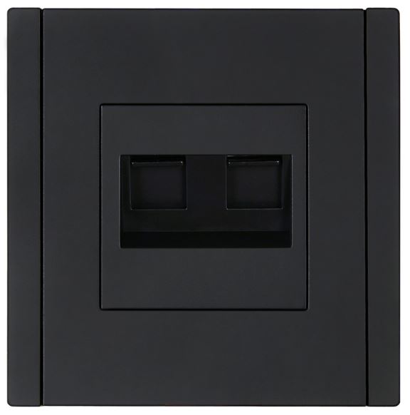 Розетка компьютерная двойная IEK FP-K20-1-K02