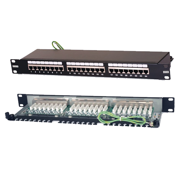 Патч-панель 19" 24xRJ45, FTP, Кат. 6 Eurolan 27B-F6-24BL