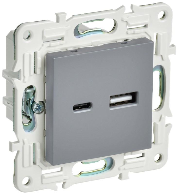 Розетка USB IEK SK-U22-D31-K03