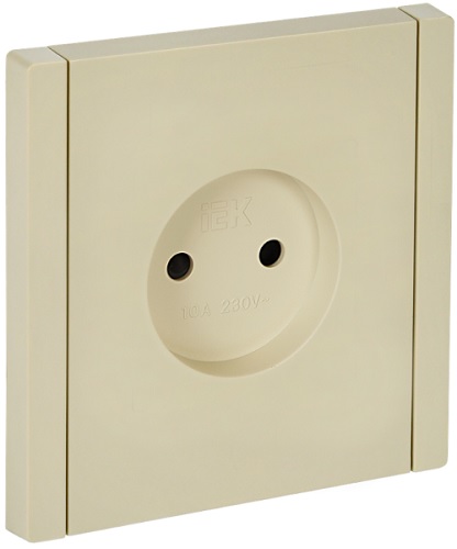 Розетка без заземления IEK FP-R13-10-K10