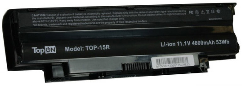 Аккумулятор для ноутбука Dell TopOn TOP-15R