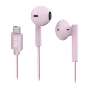 Проводные наушники SBS Studio Mix 65c, Проводной, Внутриканальные, Розовый, [TEEARTYCMIX65P]