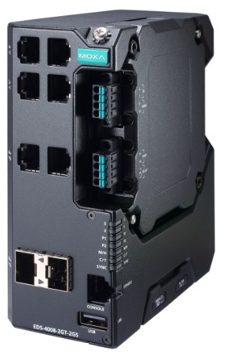Коммутатор управляемый MOXA EDS-4008-2GT-2GS-HV-T