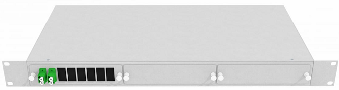 Кросс оптический стоечный TopLAN КРС-Top-1U-04LC/A-OS2-GY
