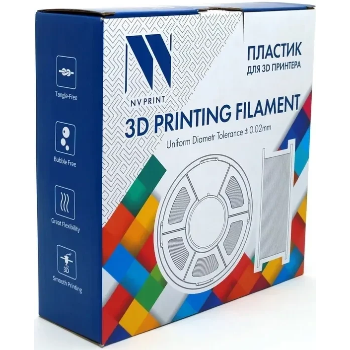 Пластик для 3D принтера NV Print NV-3D-TPU-SILK-LightBLUE