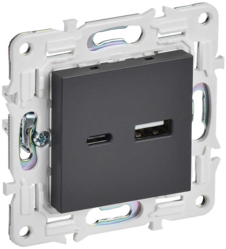 Розетка USB IEK SK-U22-D31-K48