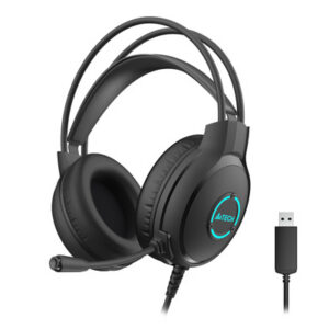 Проводная моногарнитура A4Tech Fstyler FH300U, Проводной, Охватывающие, Черный, [FH300U BLACK]