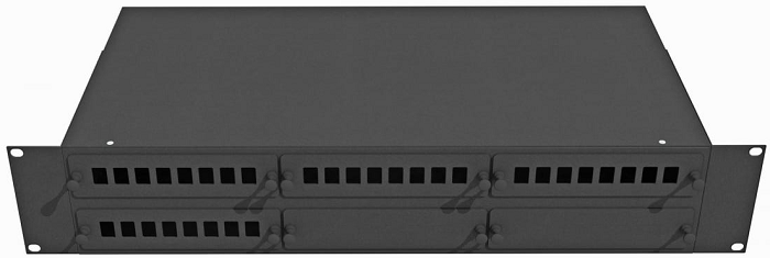 Кросс оптический стоечный TopLAN КРС-Top-2U-32SC/DLC-BK