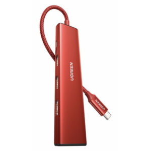 Док-станция UGREEN 5-in-1 USB-C Multifunctional Dock Red (CM478)