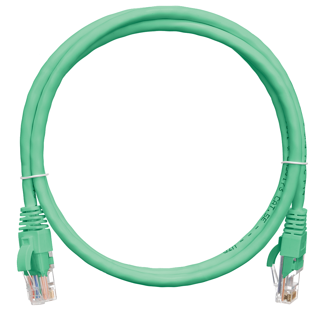 Кабель патч-корд U/UTP 5e кат. 0.3м NikoMax NMC-PC4UD55B-003-C-GN