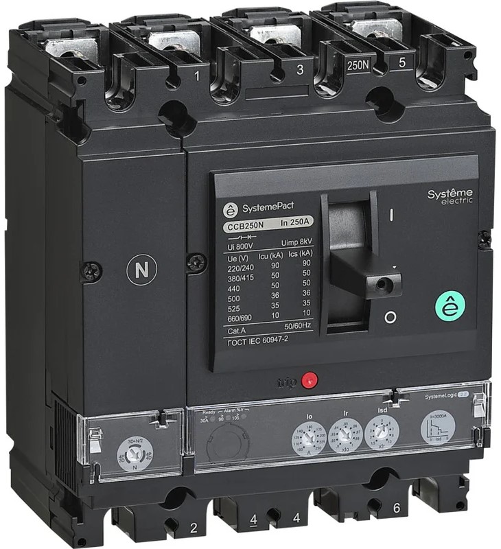 Автоматический выключатель в литом корпусе Systeme Electric SPC250F25022L4DF