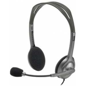 Проводные наушники Logitech H110, Проводной, Накладные, [981-000459]