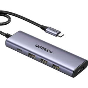 Док-станция UGREEN 5-in-1 USB-C Hub 4K Gray (CM511)