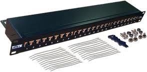 Патч-панель 19", 24xRJ45, FTP, Кат. 5е TWT TWT-PP24STP