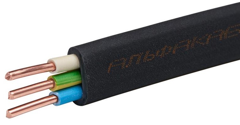 Кабель АЛЬФАКАБЕЛЬ ВВГ-Пнг(А)-LS 3х1.5 ОК (N PE) 0.66кВ (бухта 20м) 65536