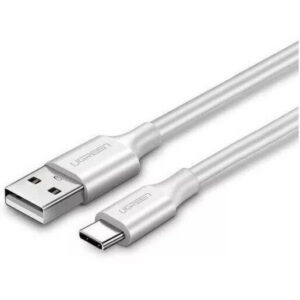 Кабель USB - USB Type-C, 2м, UGREEN US287 White
