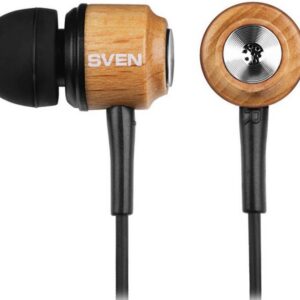 Проводные наушники Sven E 12 WD, Проводной, Внутриканальные, Дерево, Черный, [SV-021542]