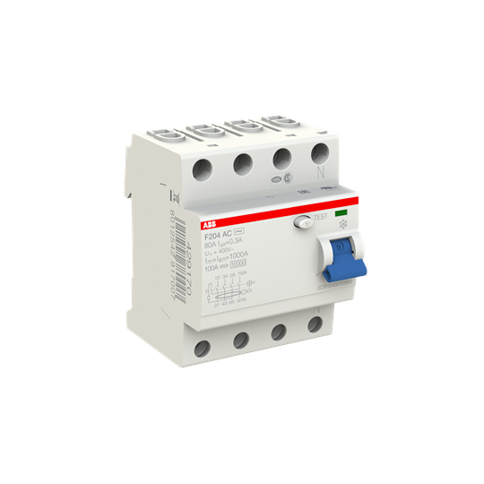 Выключатель дифференциального тока (ВДТ, УЗО) ABB 2CSF204001R3800