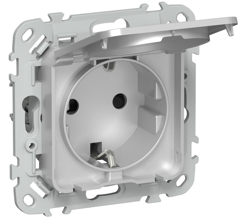 Розетка с заземлением IEK FI-R16-16-1-44-K47