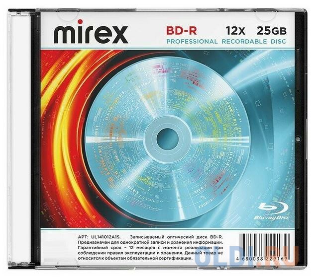 Диск BD-R Mirex UL141012A1S