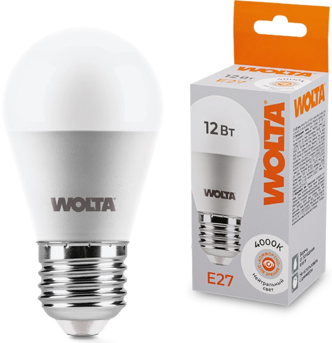 Лампа светодиодная WOLTA 25S45GL12E27