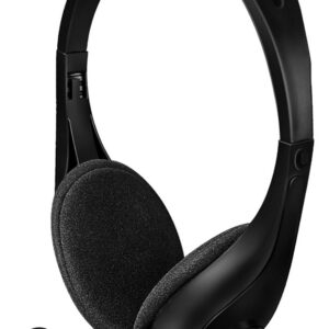 Проводная стереогарнитура A4Tech HU-9 (BLACK), Проводной, Накладные, Черный, [HU-9 (BLACK)]