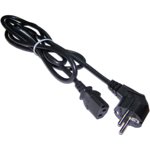 Кабель питания Schuko - C13, 1м, Lanmaster LAN-PP13/SHA-1.0-BK
