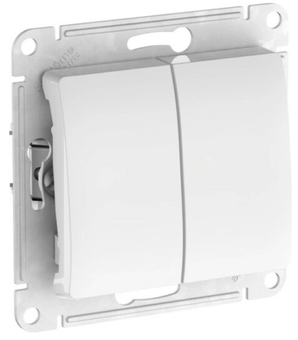 Выключатель двухклавишный Systeme Electric GSL000151S