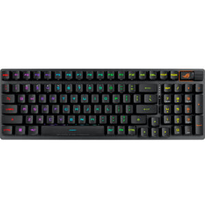 Механическая клавиатура ASUS X901 STRIX SCOPE II 96 WL, USB, Bluetooth, Радиоканал, Черный [90MP037A-BKRA00]
