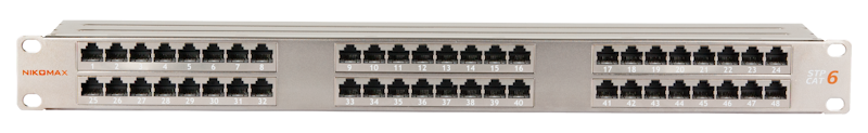 Патч-панель NikoMax NMC-RP48SE2-HR-1U-MT