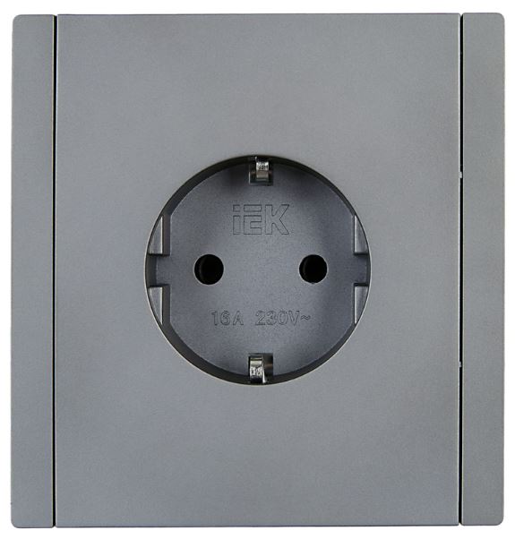 Розетка с заземлением IEK FP-R14-16-K46