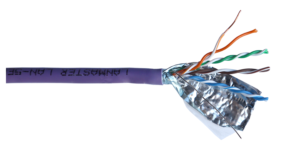 Кабель витая пара F/UTP 5e кат. 4 пары Lanmaster LAN-5EFTP-HFLT-VI