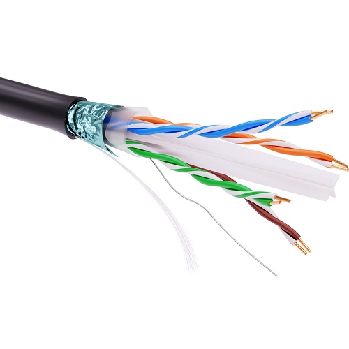 Кабель витая пара F/UTP 6 кат. 4 пары DKC RN6FUKPEBK
