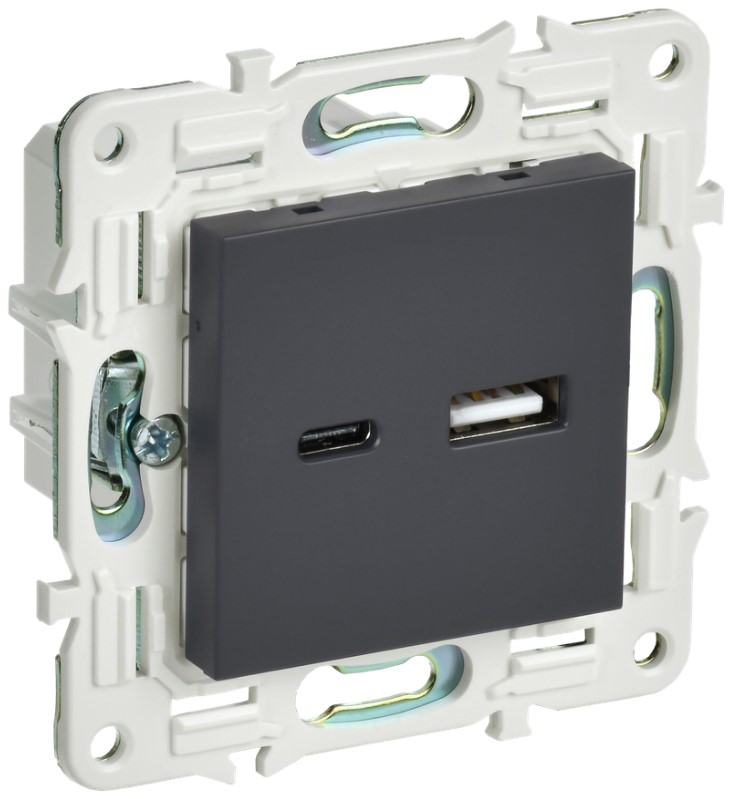 Розетка USB IEK SK-U22-D31-K53