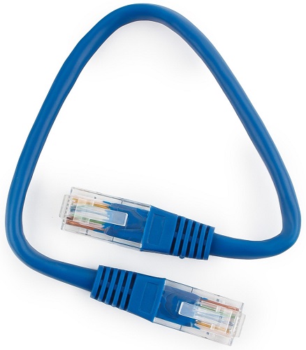 Кабель патч-корд U/UTP 5e кат. 0.25м Cablexpert PP10-0.25M/B