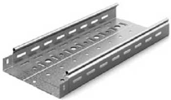 Лоток листовой перфорированный Ostec ЛПМЗТ-200х50х3000-0,7-СЦ