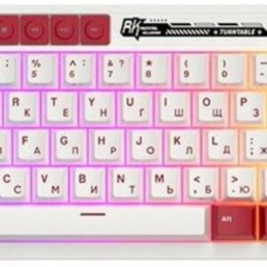 Механическая клавиатура Royal Kludge RK M65, USB, Bluetooth, Красный, Белый [6935280827099]
