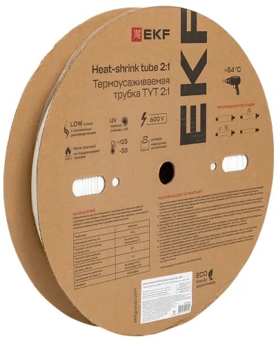 Термоусаживаемая трубка EKF tut-30-w