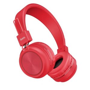 Беспроводные наушники Hoco W25, Bluetooth, Проводной, Накладные, Красный, [6931474710079]