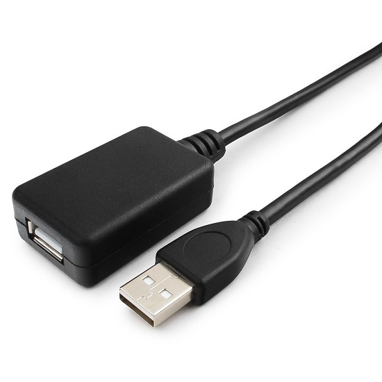 Кабель интерфейсный USB 2.0 удлинитель Cablexpert UAE-01-5M