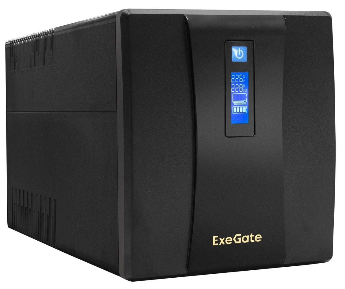 Источник бесперебойного питания Exegate SpecialPro Smart LLB-1500.LCD.AVR.EURO.RJ