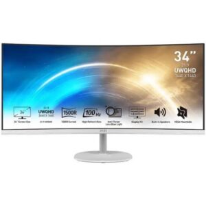 Монитор 34 " MSI PRO MP341CQW, Белый, [9S6-3PB2CT-025]