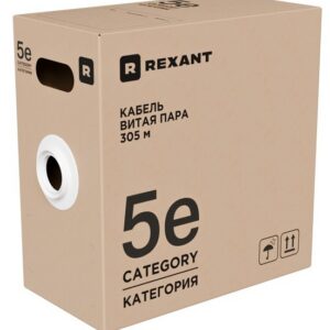 Кабель витая пара F/UTP 5e кат. 4 пары Rexant 02-0027-R