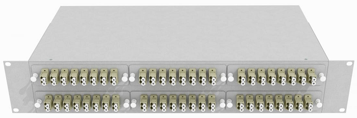 Кросс оптический стоечный TopLAN КРС-Top-2U-96LC/U-OM2-GY