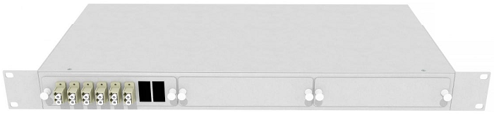 Кросс оптический стоечный TopLAN КРС-Top-1U-12LC/U-OM2-GY